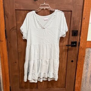 Pink Lily Soft Gray Fabric